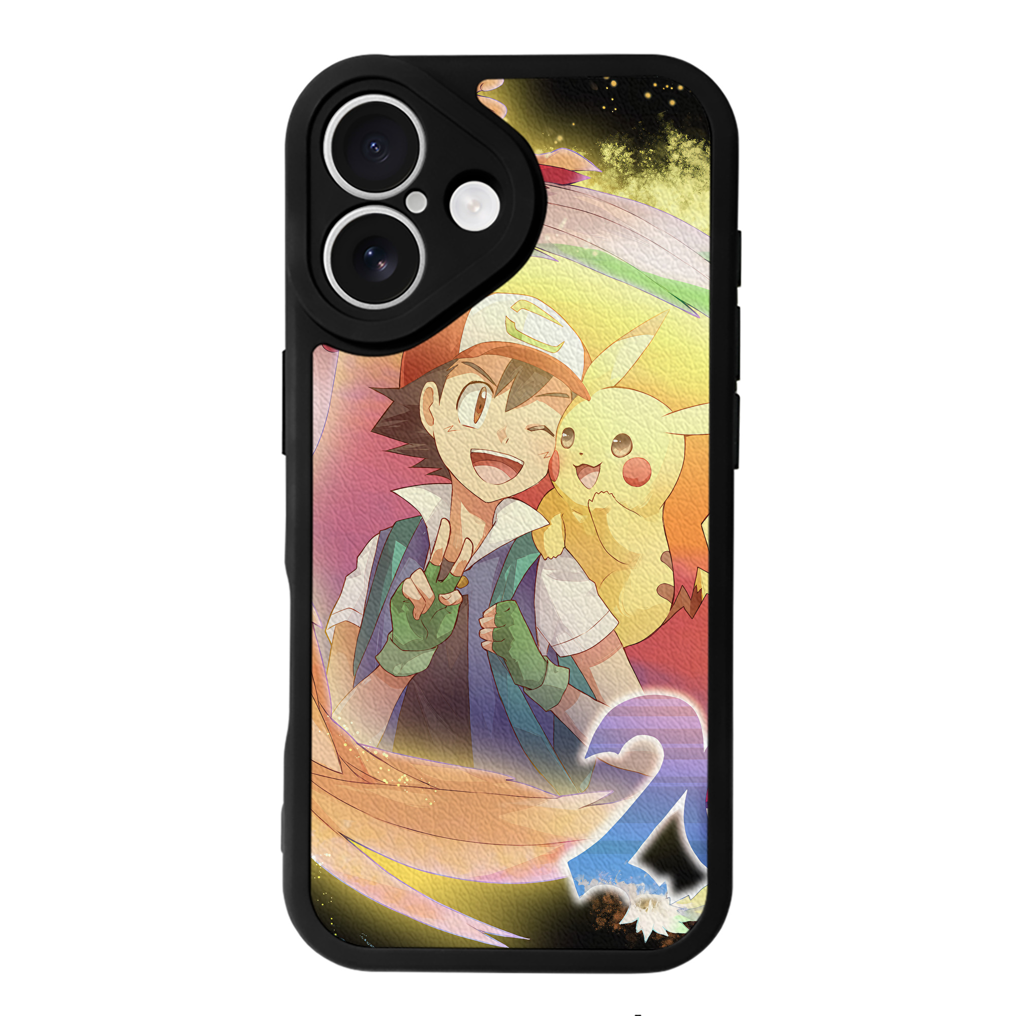（画像用） ポケットモンスター Pokémon 【iPhone 16シリーズ対応】シリコンスマホケース（レザー調） 材質：シリコン
